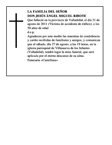 Don Jesús Ángel Miguel Ribote