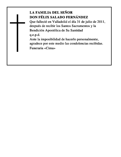 Don Félix Salado Fernández