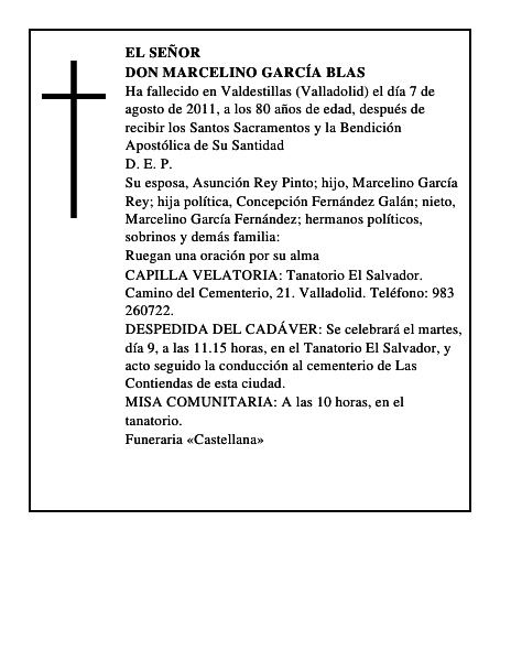 Don Marcelino García Blas
