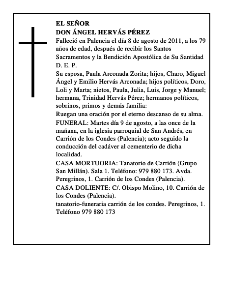Don Ángel Hervás Pérez
