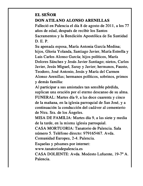 Don Atilano Alonso Arenillas