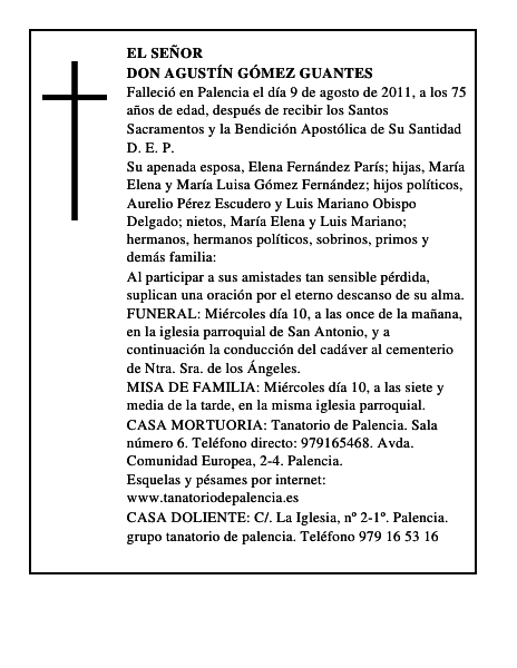 Don Agustín Gómez Guantes