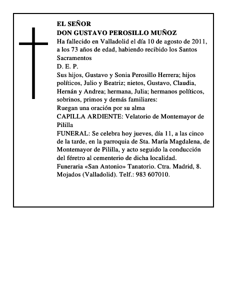 Don Gustavo Perosillo Muñoz