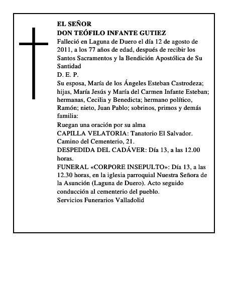 Don Teófilo Infante Gutiez