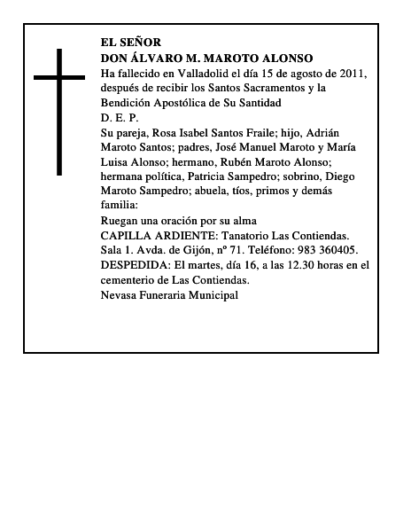 Don Álvaro M. Maroto Alonso