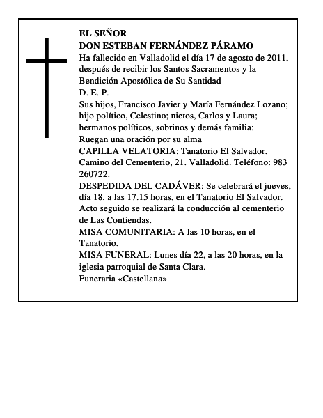 Don Esteban Fernández Páramo