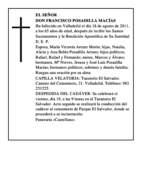 Don Francisco Posadilla Macías