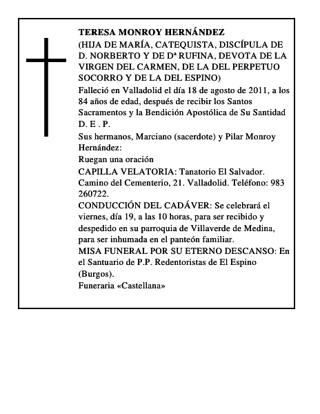 Teresa Monroy Hernández