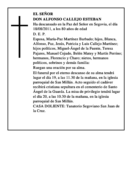 Don Alfonso Callejo Esteban