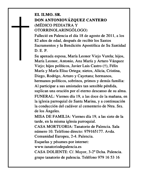 Don AntonioVázquez Cantero