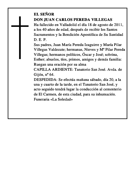 Don Juan Carlos Pereda Villegas