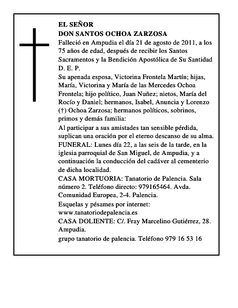 Don Santos Ochoa Zarzosa
