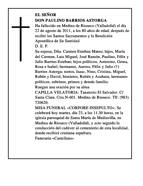 Don Paulino Barrios Astorga