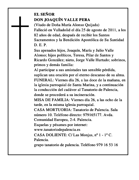 Don Joaquín Valle Pera