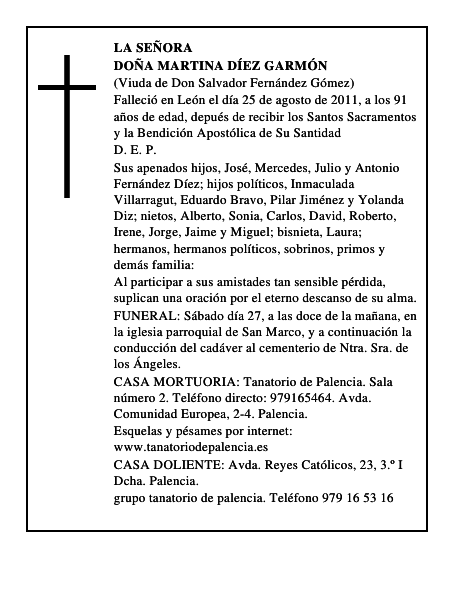 Doña Martina Díez Garmón