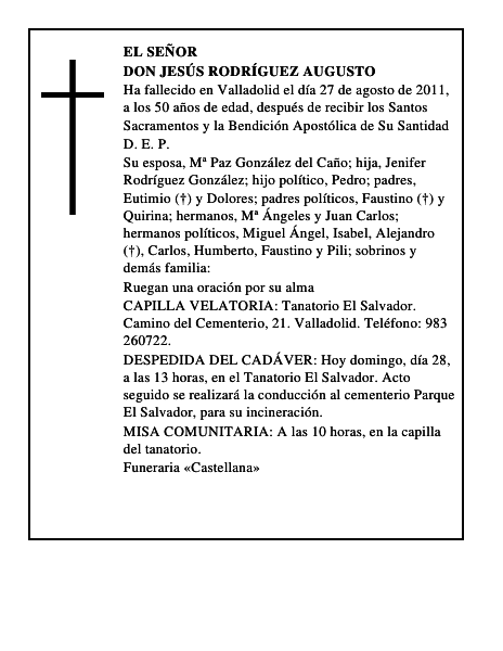 Don Jesús Rodríguez Augusto