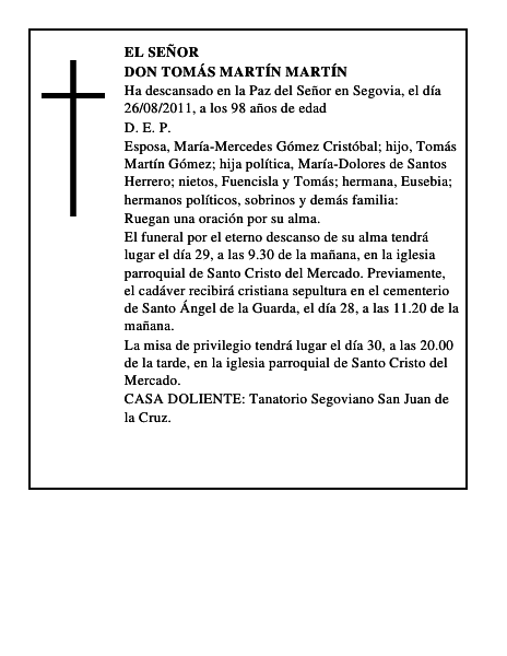 Don Tomás Martín Martín