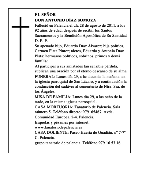 Don Antonio Díaz Somoza
