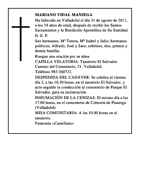 Mariano Vidal Maniega