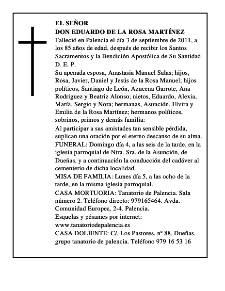 Don Eduardo de la Rosa Martínez