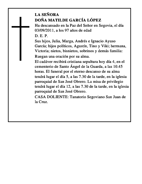 Doña Matilde García López
