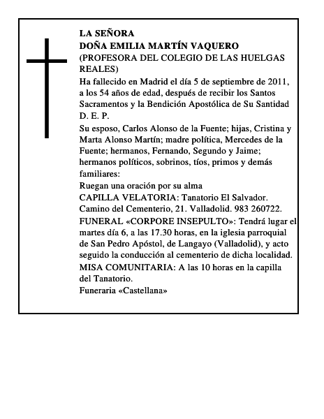 Doña Emilia Martín Vaquero