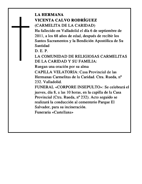 Vicenta Calvo Rodríguez
