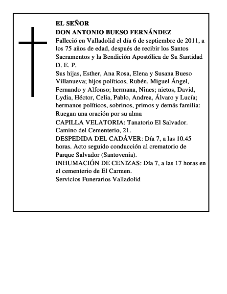 Don Antonio Bueso Fernández