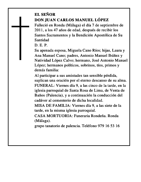 Don Juan Carlos Manuel López