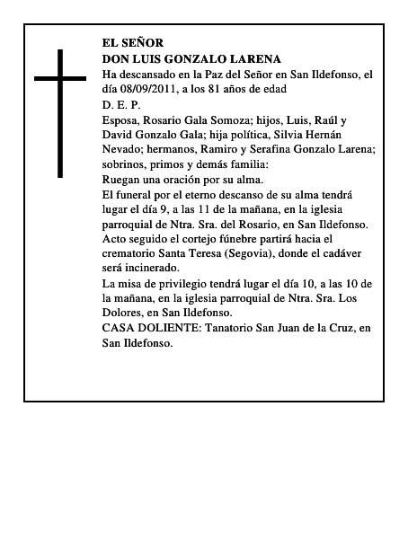 Don Luis Gonzalo Larena