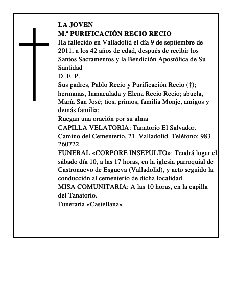 M.ª Purificación Recio Recio