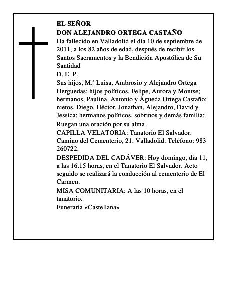 Don Alejandro Ortega Castaño
