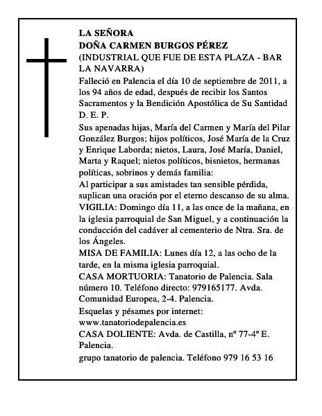 Doña Carmen Burgos Pérez