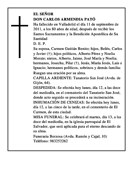 Don Carlos Armendia Pató