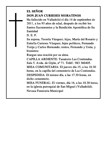 Don Juan Curieses Moratinos