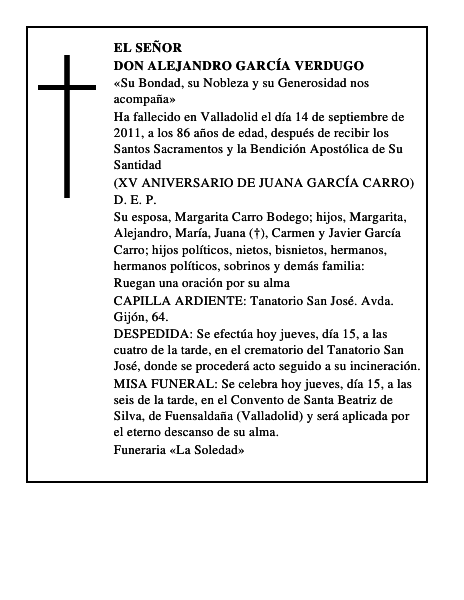 Don Alejandro García Verdugo