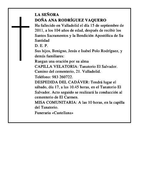 Doña Ana Rodríguez Vaquero