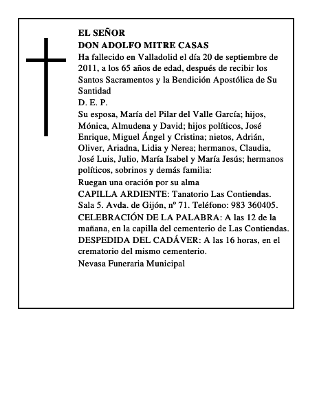 Don Adolfo Mitre Casas