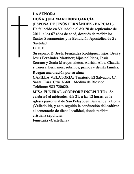 Doña Juli Martínez García