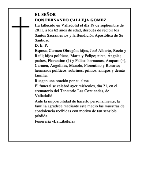 Don Fernando Calleja Gómez