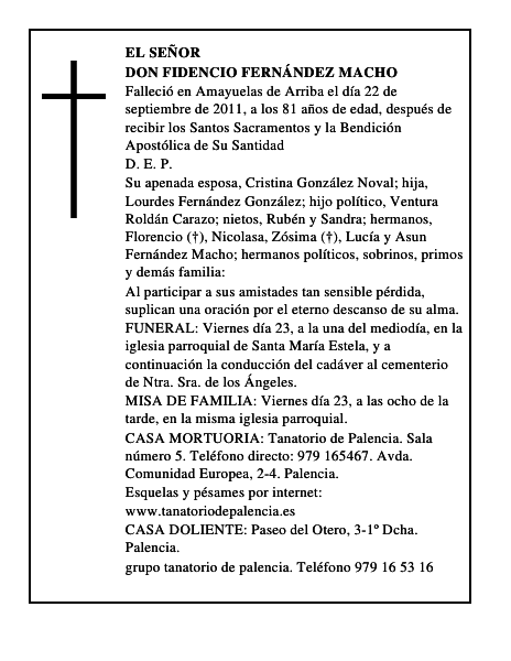Don Fidencio Fernández Macho