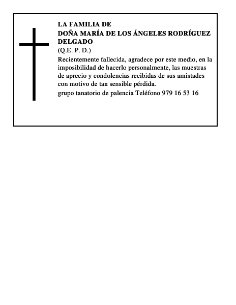 Doña María de los Ángeles Rodríguez Delgado