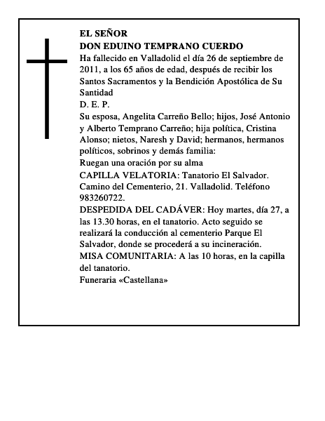 Don Eduino Temprano Cuerdo