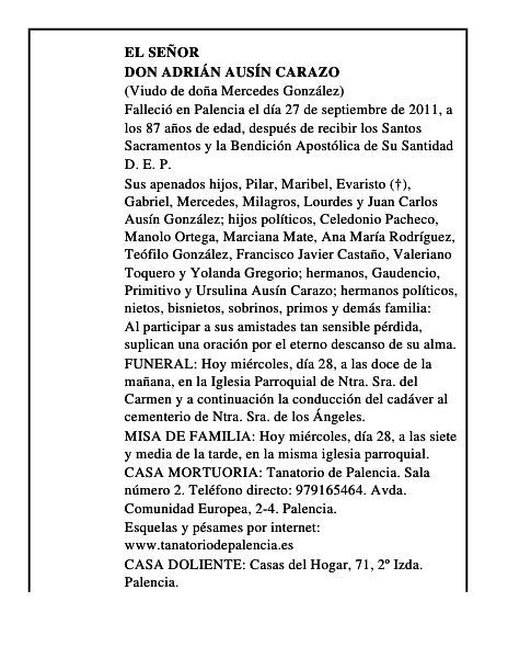 Don Adrián Ausín Carazo