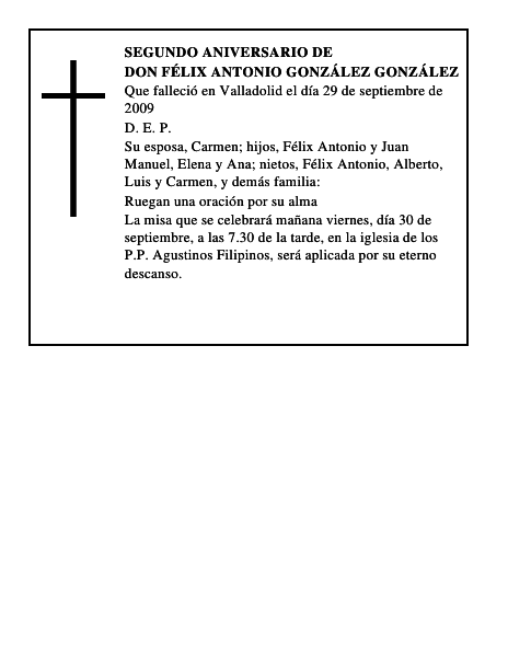 Don Félix Antonio González González