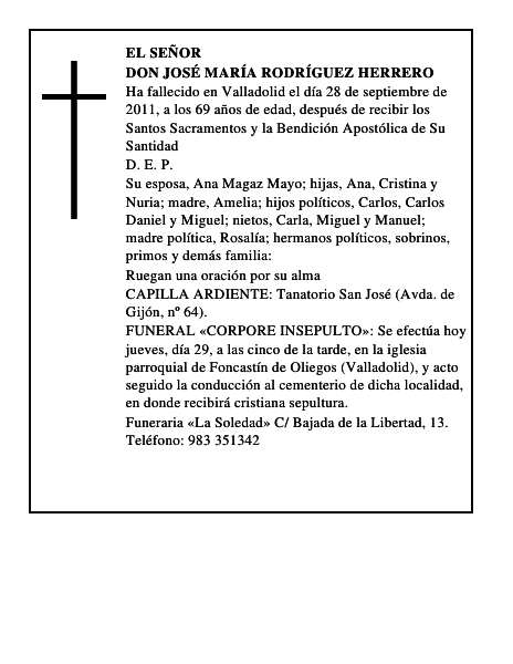Don José María Rodríguez Herrero