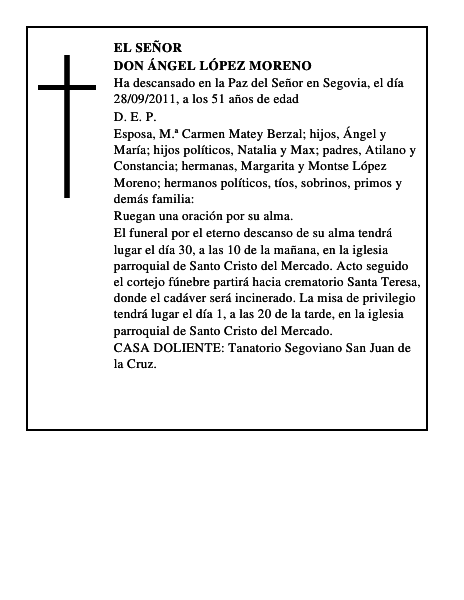 Don Ángel López Moreno