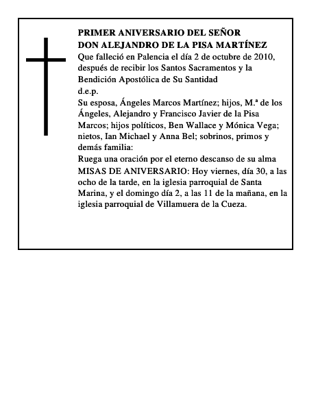 Don Alejandro de la Pisa Martínez