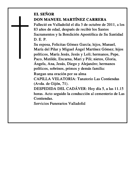 Don Manuel Martínez Carrera