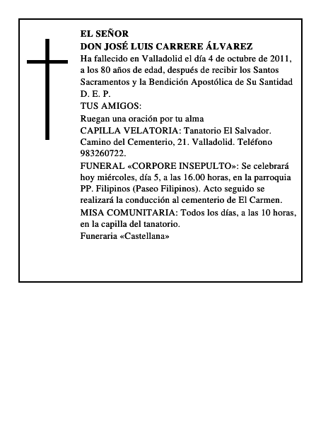 Don José Luis Carrere Álvarez